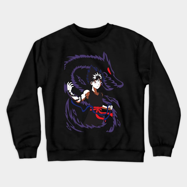 Cursed Child Hiei Fanart Crewneck Sweatshirt by Planet of Tees